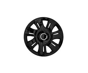 SUPERNOVA Enjoliveur 15po laqué Noir 4pcs, One Size