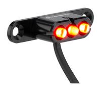 Supernova Lampe Arrière à LED E3 Tail Light 2 12V pour le Porte-Bagages (StVZO) noir Gepäckträger