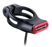 Supernova TL3 Mini feu arrière de tige de selle 6V vélo électrique, noir, Ø 2...
