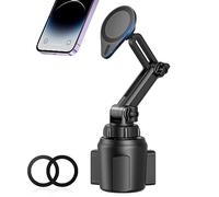 SUPERONE MagSafe Support magnétique pour téléphone, Support de Voiture [Force magnétique Super Forte] Rotation à 360° pour iPhone 13 12 Pro Max Mini MagSafe et Tous Les téléphones 【Compatible Tesla】