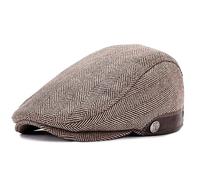 Superora Homme Béret Plate Retro Chapeau Réglable Hiver,Doublure Matelassée | Casquette Souples à Visière,Newsboy,Gatsby,Vintage Flat Cap,le quotidien et les loisirs