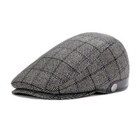 Superora Homme Béret Plate Retro Chapeau Réglable Hiver,Doublure Matelassée | Casquette Souples à Visière,Newsboy,Gatsby,Vintage Flat Cap,le quotidien et les loisirs