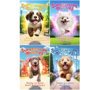 Superpower Puppies Series 4-Book Collection Set by Corey Powell - A Fun-Filled Adventure of Superpower Puppies - Moose and Violet Knock Things Down, Sparkle and Iggy Take Flight, Rocky and Nova Don’t