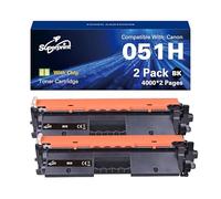 Superprint 051H Lot de 2 cartouches de toner à puce compatibles avec Canon 051 051H pour imprimante i-SENSYS LBP162dw MF264dw MF267dw MF269dw 4000 pages