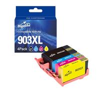 Superprint 903 Lot de cartouches XL (Mit-chip) compatibles avec HP 903XL Ink Cartridges Officejet 6950 6962AIO Officejet Pro 6960 6961 6963 6964 6965 6966 6968 6970 6971 6974 6 6974 6Référence : 976