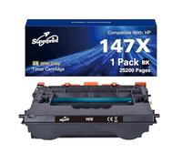 Superprint Cartouche de toner 147X (avec puce) compatible avec HP 147X W1470A W1470X W1470X W1470X Toner noir pour Laserjet Enterprise M611 M612 MFP M634 M635 M636 Serie (grand, 25200 pages)