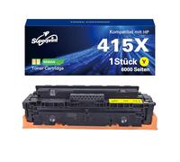 Superprint Cartouche de toner 415X compatible avec HP 415X W2032X pour Color Laserjet Pro M454dn M454dw, MFP M479dw M479fdn M479fdw (jaune, 6000 pages)