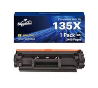 Superprint Cartouche de toner avec puce compatible avec toner HP 135X, 1 noir
