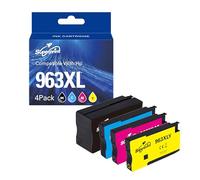 Superprint Cartouches d'encre 963 XL Compatibles avec Les Cartouches d'encre HP 963XL pour imprimantes Multifonctions OfficeJet Pro 9010 9012 9014 9015 9016 9019 9020 9022 et 9025 (Lot de 4)