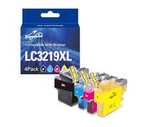 Superprint LC3219XL Cartouches d'encre compatibles avec Brother LC-3219XL LC3217 pour MFC-J5330DW MFC-J5730DW MFC-J5930DW MFC-J6530DW MFC-J6930DW (1 noir, 1 cyan, 1 magenta, 1 jaune)