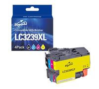 Superprint LC3239XL Lot de 4 cartouches d'encre avec puce compatibles avec Brother LC3239XL pour HL-J6000DW HL-J6100DW MFC-J5945DW MFC-J6945DW MFC-J6947DW