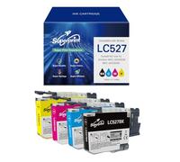 Superprint LC527 Lot de cartouches d'encre compatibles avec Brother LC527 LC527VAL pour imprimante MFC-J4350DW MFC-J4550DW (standard, BK/C/M/Y)