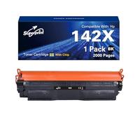 Superprint Lot de 142 cartouches de toner noir (avec puce) compatible avec HP 142X W1420X 142A W1420A Toner (grand, 1 pièce)
