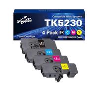 Superprint Lot de 4 cartouches de toner compatibles avec Kyocera TK5230