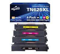 Superprint Lot de 4 toners compatibles avec Brother TN-625XXL (XL, lot de 4)