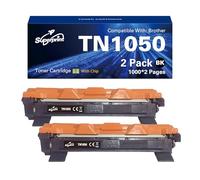 Superprint TN1050 Lot de 2 cartouches de toner compatibles avec Brother TN-1050 pour HL-1110 HL-1112A HL-1210 HL-1212, DCP-1510 DCP-1512 DCP-1610 DCP-1612, MFC-1810 MFC-1815 MFC-1910 Noir