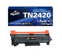 Superprint TN2420 Cartouche d'impression noire haute capacité compatible avec Brother HL-L2350DN HL-L2370DN DCP-L2510D DCP-L2530DW MFC-L2710DN MFC-L2750DW TN-2420 TN-2410 Toner (1 pièce, avec puce)