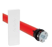 superrollo Moteur de volet roulant sans fil RM10MSB (SW40, 10 Nm) avec télécommande, moteur tubulaire avec commande radio, jusqu'à 3,5 m² de surface de volet roulant (volet roulant max. 20 kg), kit