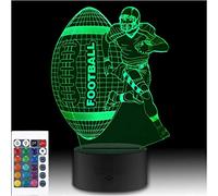 SUPERRUIDALONG Lampe de chevet LED 3D en acrylique avec télécommande de 16 couleurs - Pour chambre d'enfant - Cadeau d'anniversaire - Jouet pour enfants