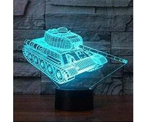 SUPERRUIDALONG Lampe d'Illusion 3D pour Baignoire, Grande Lampe de Table LED en Acrylique avec Changement de Couleur à 16 Nuances, Idéale pour Enfants, Chambre, Cadeaux d'Anniversaire