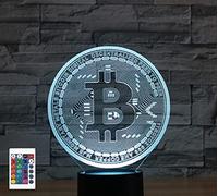 SUPERRUIDALONG Télécommande 3D Bitcoin 16 couleurs Illusion de veilleuse en acrylique LED Lampe de chevet pour chambre d'enfant Décoration de bureau Cadeau d'anniversaire Jouet pour enfants