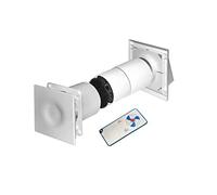 Ventilateur très silencieux pour récupération de chaleur 100 mm + télécommande / VMC