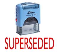 SUPERSEDED Stamp auto-encrage caoutchouc Stationary Office personnalisé Brillant Stamp