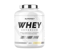 Superset Nutrition - 100% Whey Proteine Advanced (2kg) - 74% de protéines - Isolat + Concentrat + Hydrolysat, Digestion optimisée, Riche en BCAA et en glutamine - Vanille Crémeuse