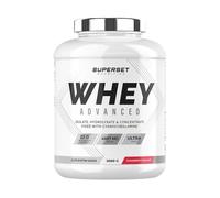 Superset Nutrition - 100% Whey Proteine Advanced (2kg) - 74% de protéines - Isolat + Concentrat + Hydrolysat, Digestion optimisée, Riche en BCAA et en glutamine - Fraise Yogourt