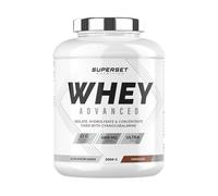 Superset Nutrition - 100% Whey Proteine Advanced (2kg) - 74% de protéines - Isolat + Concentrat + Hydrolysat, Digestion optimisée, Riche en BCAA et en glutamine - Chocolat