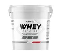 Superset Nutrition - 100% Whey Proteine Advanced (4kg) - 74% de protéines - Isolat + Concentrat + Hydrolysat, Digestion optimisée, Riche en BCAA et en glutamine - Fraise Yogourt