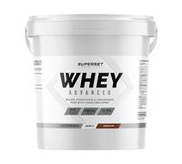 Superset Nutrition - 100% Whey Proteine Advanced (4kg) - 74% de protéines - Isolat + Concentrat + Hydrolysat, Digestion optimisée, Riche en BCAA et en glutamine - Chocolat