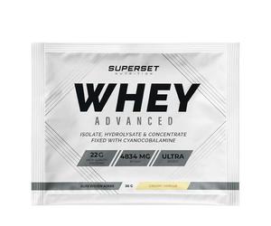 Superset Nutrition | échantillon 100% Whey Proteine Advanced (30g) | Whey protéine | Protéine gourmande et de qualité - Vanille Crémeuse