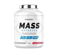 Superset Nutrition - Mass Advanced (2,5kg) - Gainer - Favorise le gain de masse musculaire et la récupération, apport important en calories + Vitamines - Énergie et digestion améliorées - Fraise