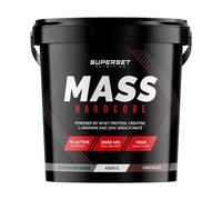 Superset Nutrition | Mass Hardcore (4,5kg) | Gainers | Gainer enrichi en whey + créatine - Chocolat