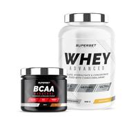 Superset Nutrition | Programme Galbe Musculaire - 100% Whey Proteine Advanced 900g Banana Split - Bcaa Hardcore Cola | Permet d'obtenir un physique galbé et tonique en 4 semaines.