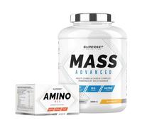 Superset Nutrition | Programme Prise De Masse Débutant - Mass Advanced 2,5kg Banana Split - Amino Max