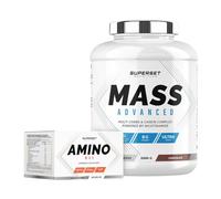 Superset Nutrition | Programme Prise De Masse Débutant - Mass Advanced 2,5kg Chocolat - Amino Max
