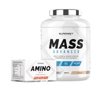 Superset Nutrition | Programme Prise De Masse Débutant - Mass Advanced 2,5kg Cookies - Amino Max