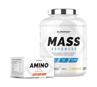 Superset Nutrition | Programme Prise De Masse Débutant - Mass Advanced 2,5kg Vanille Crémeuse - Amino Max