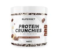 Superset Nutrition | Protein Crunchies (440g) | Desserts protéinés | Billes chocolatées protéinées ultra gourmandes - Chocolat au lait & Chocolat blanc