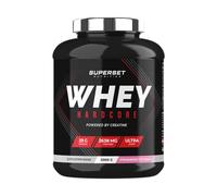 Superset Nutrition - Whey Hardcore (2kg) - Combo explosif de Whey, Créatine et Taurine Zinc et Vitamine D3 - Plus d'intensité dans les entraînements, Digestion optimisée - Strawberry Ice Cream