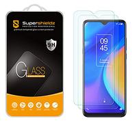 Supershieldz Lot de 2 films de protection d'écran en verre trempé pour TCL 20 SE, anti-rayures, sans bulles