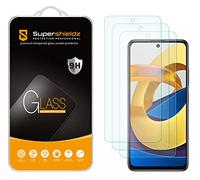 Supershieldz Lot de 3 films de protection d'écran en verre trempé anti-rayures et sans bulles pour Xiaomi Poco M4 Pro 5G