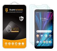 Supershieldz Lot de 3 films protecteurs d'écran en verre trempé pour Alcatel TCL A3X (A600DL), anti-rayures, sans bulles d'air