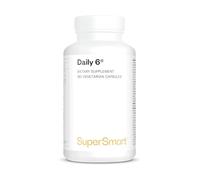 SuperSmart - Daily 6 ® Multivitamines - Contribue à Réduire le Risque d’un Grand Nombre de Maladies - Anti-âge | Sans OGM - 180 Capsules Végétariennes
