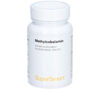 Supersmart - Methylcobalamine - La Forme de Vitamine B12 la plus Optimale - Optimise le Fonctionnement du Système Nerveux | Sans OGM - 100 Sublingual Comprimés.