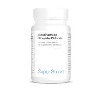 Supersmart - Nicotinamide Riboside - Aide à Augmenter les Taux de NAD+ - Contribue à Améliorer la Fonction Cognitive | Sans OGM - 60 Capsules Végétariennes