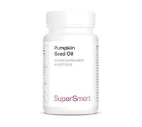 Supersmart - Pumpkin Seed Oil - Huile de Pépins de Courge - Riche en Phytostérols, en Zinc, en Magnésium et en Acides Gras - Contribue au Confort Urinaire | Sans OGM - 60 Softgels