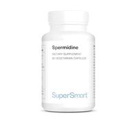 Supersmart - Spermidine - Complément de spermidine, une molécule clé (polyamine) qui diminue avec l’âge - 100% végan - Sans additif, sans OGM et sans gluten - 60 gélules végétariennes